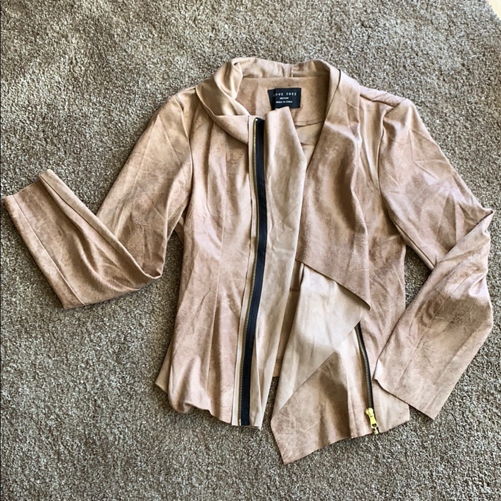 Love Tree Suede Jacket